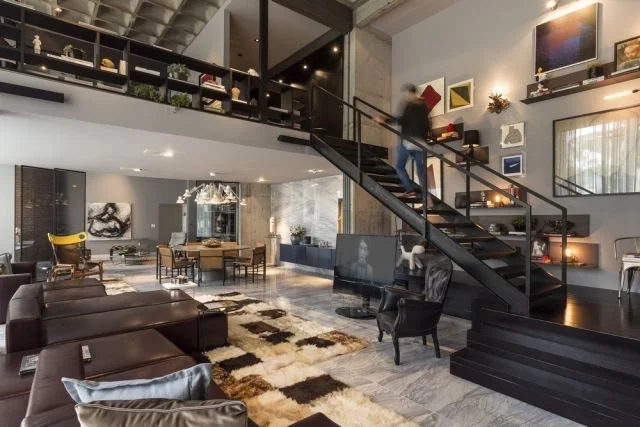 Loft-Wohnzimmer Design Inspiration