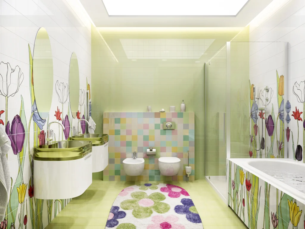 Kindergerechtes Badezimmer Design